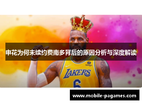 申花为何未续约费南多背后的原因分析与深度解读